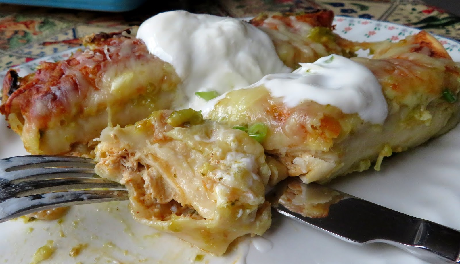 Green Chili Turkey Enchiladas Catrooo