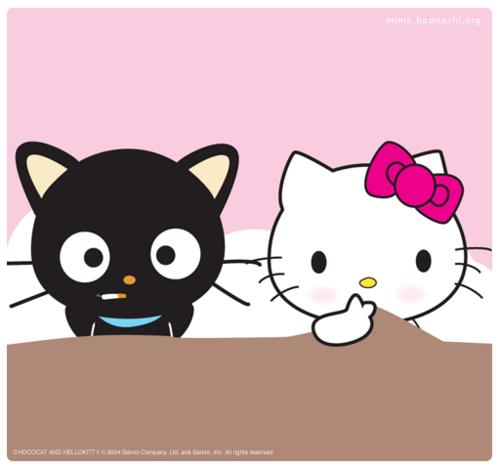 Hello Kitty con mensajes de amor - Imagui