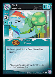 My Little Pony Tank, Loyal Pet The Crystal Games CCG Card