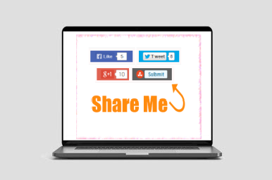 Share Buttons For Blogger Below Posts
