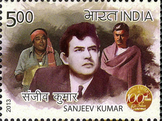 Sanjeev Kumar in 500 Rs Indian Stamp