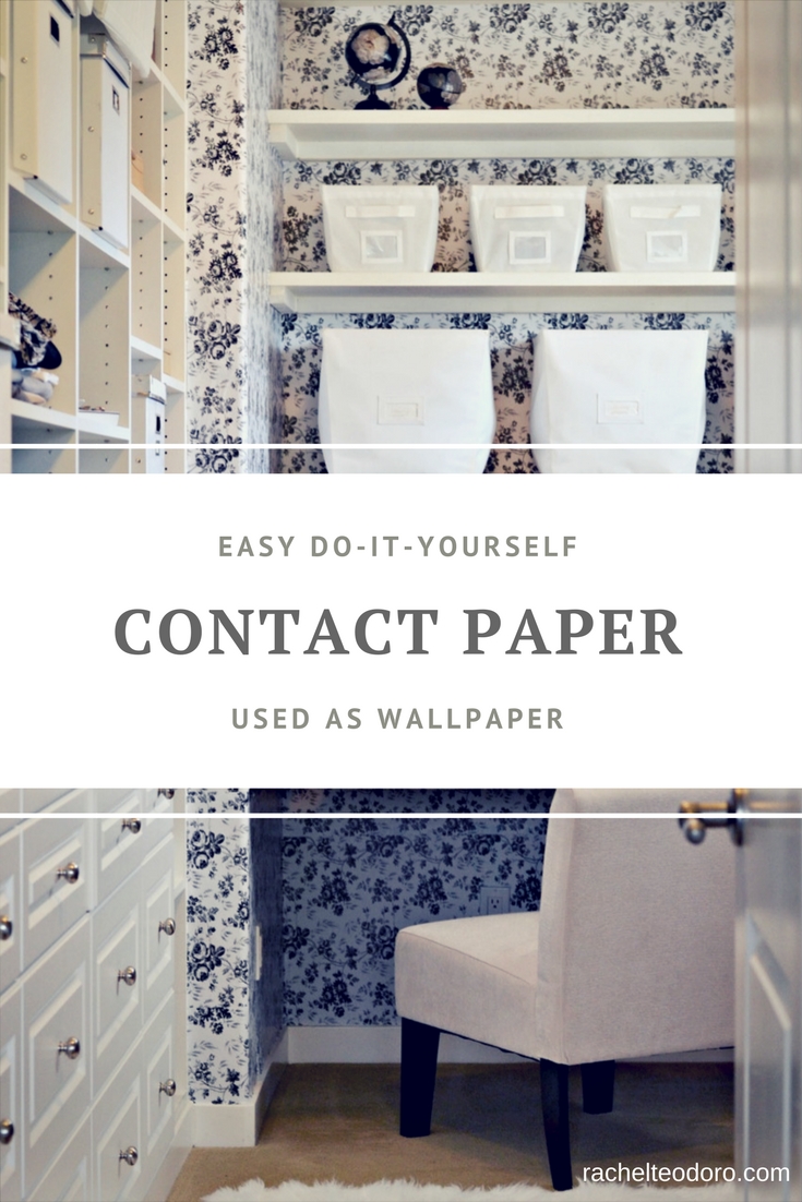 Contact Paper Used as Wallpaper DIY