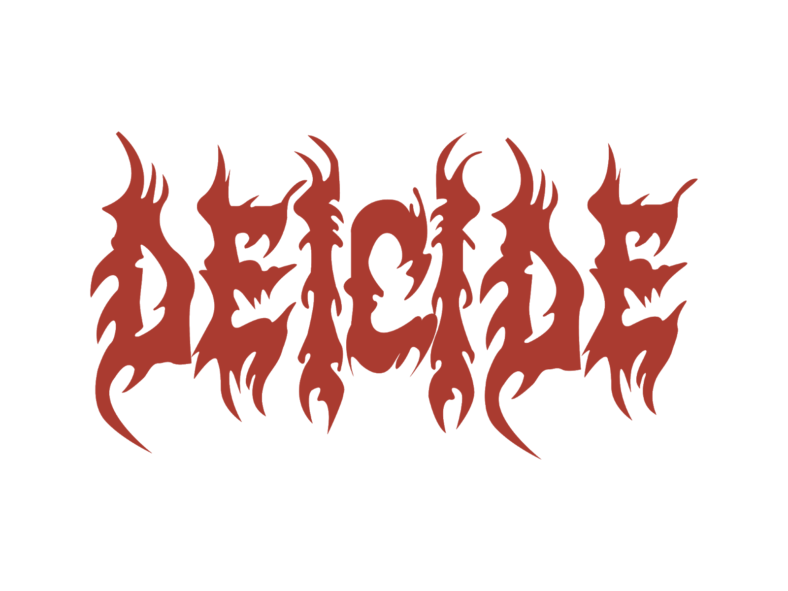 Шрифт красное белое. Deicide группа лого. Deicide Band logo. Deicide 1990 обложка. Deicide надпись.