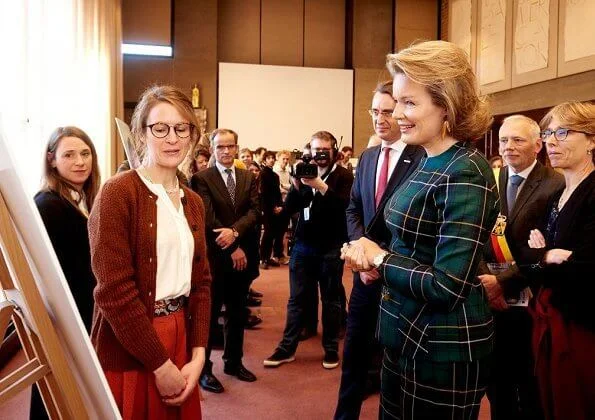 Queen Mathilde's outfit is by Belgian fashion house Natan. Queen Mathilde wore a outfit from Natan FW19 collection