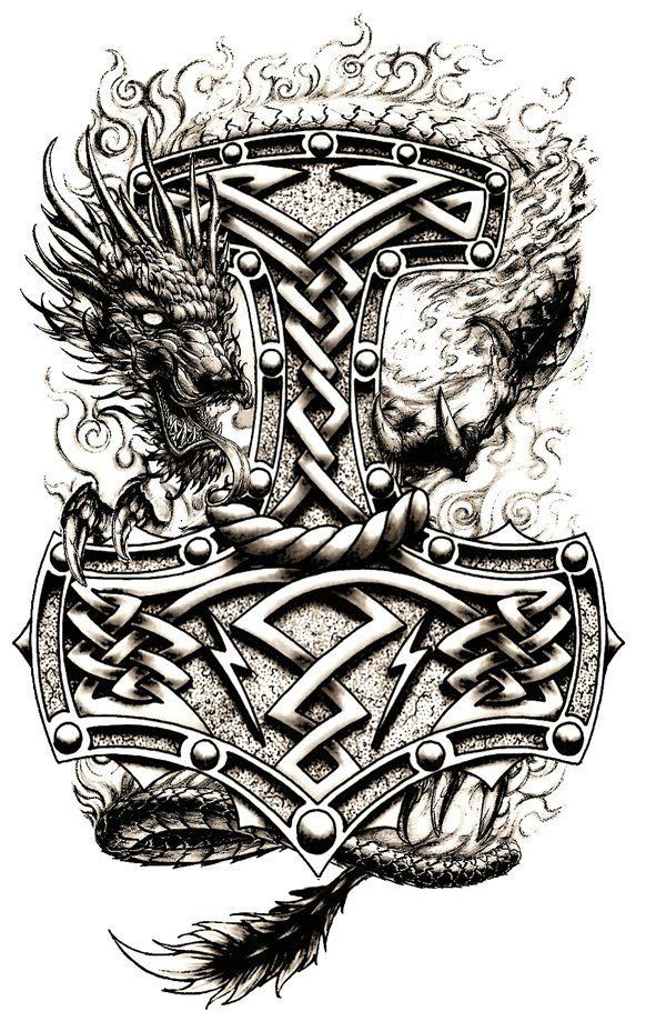 Símbolos y Significados Mjolnir o martillo de Thor su símbolo y significado