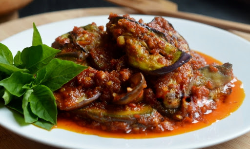 Balado Terong Ungu Bakar Resep Masakan Balado Terong Ungu Bakar Sambal Pedas
