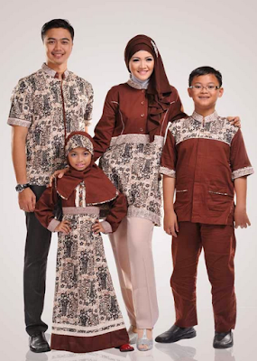 baju lebaran keluarga motif batik
