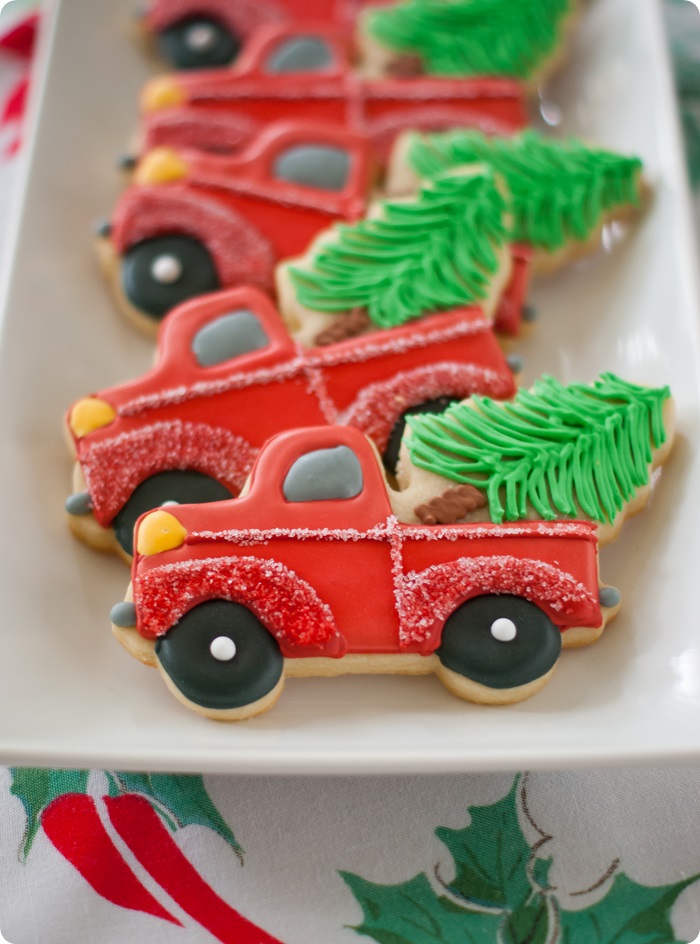 Beep! Beep! It's Christmas! Truck with Christmas Tree Cookies! Bake