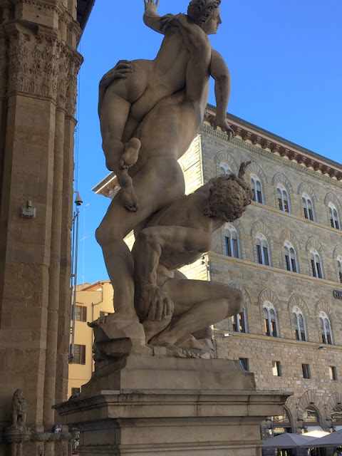 Italy: The View from My Couch. Favourite statue by Giambologna in the Loggia dei Lanzi in Florence statue "The Rape of a Sabine Woman" by Giambologna in the Loggia dei Lanzi in Florence