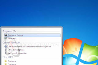 Klik program ketikkan "command prompt"