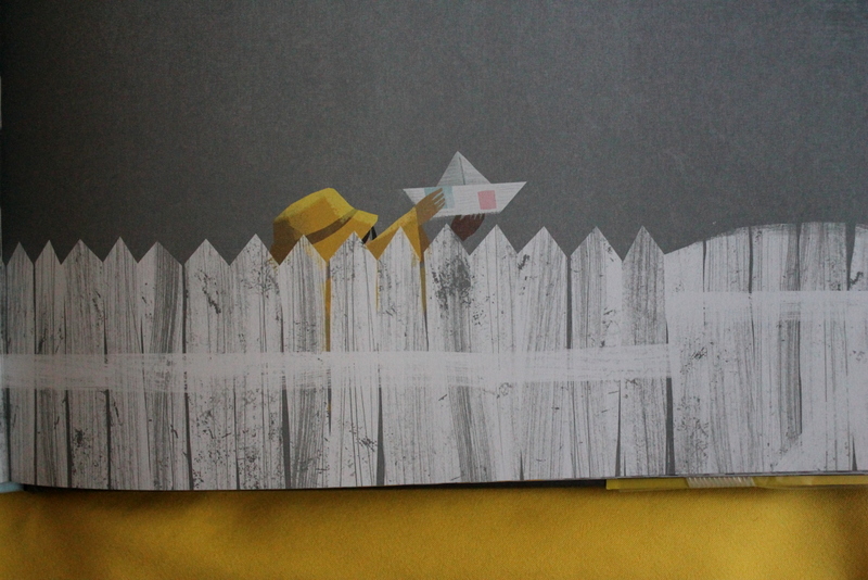 Books and Umbrellas Float by Daniel Miyares