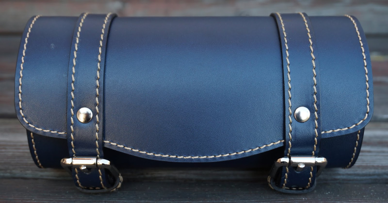 Front Leather Handlebar Bag Top Case Roll Tool Bag for Piaggio Vespa