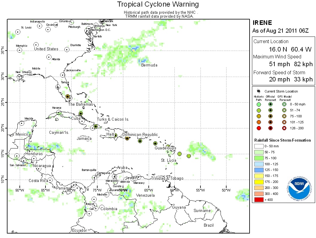 Dev Weather Irene heading for Lesser Antilles, Hispaniola