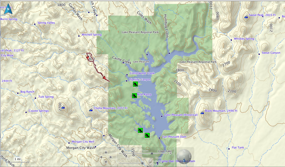 Hiking Lake Pleasant