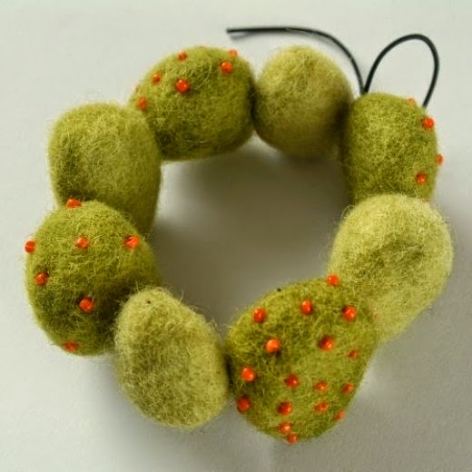 Blondes that DIY Felt Beads Felt Beaded Jewelry