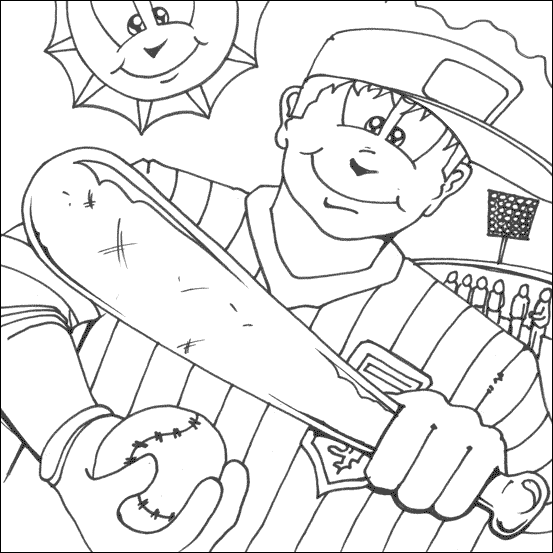 Baseball Color Pages Coloring Pages for Kids Baseball Coloring Pages