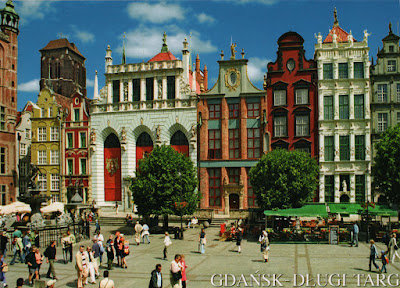 Postal de la ciudad polaca de Gdansk