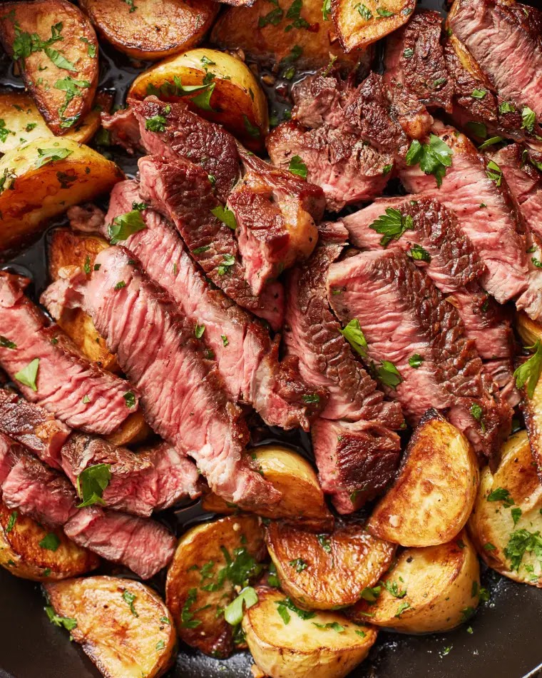 Garlic Butter Steak and Potatoes Asrifood