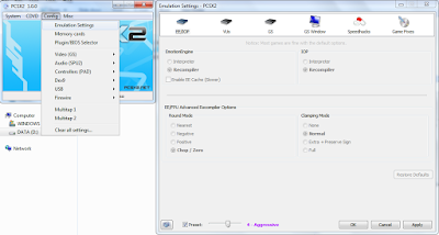 Emulation Settings PCSX2 no lag