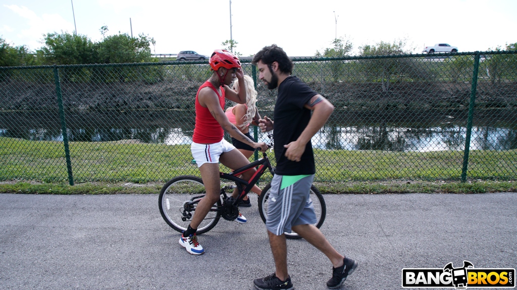 Today Brandi Bae and her boyfriend witness someone crashing with their bike. 