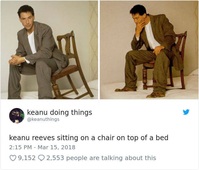 We Couldn't Stop Laughing When We Saw These 26 Hilarious Pictures Of Keanu Reeves