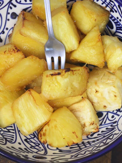 Air Fryer Brazilian Pineapple with Lime Dip