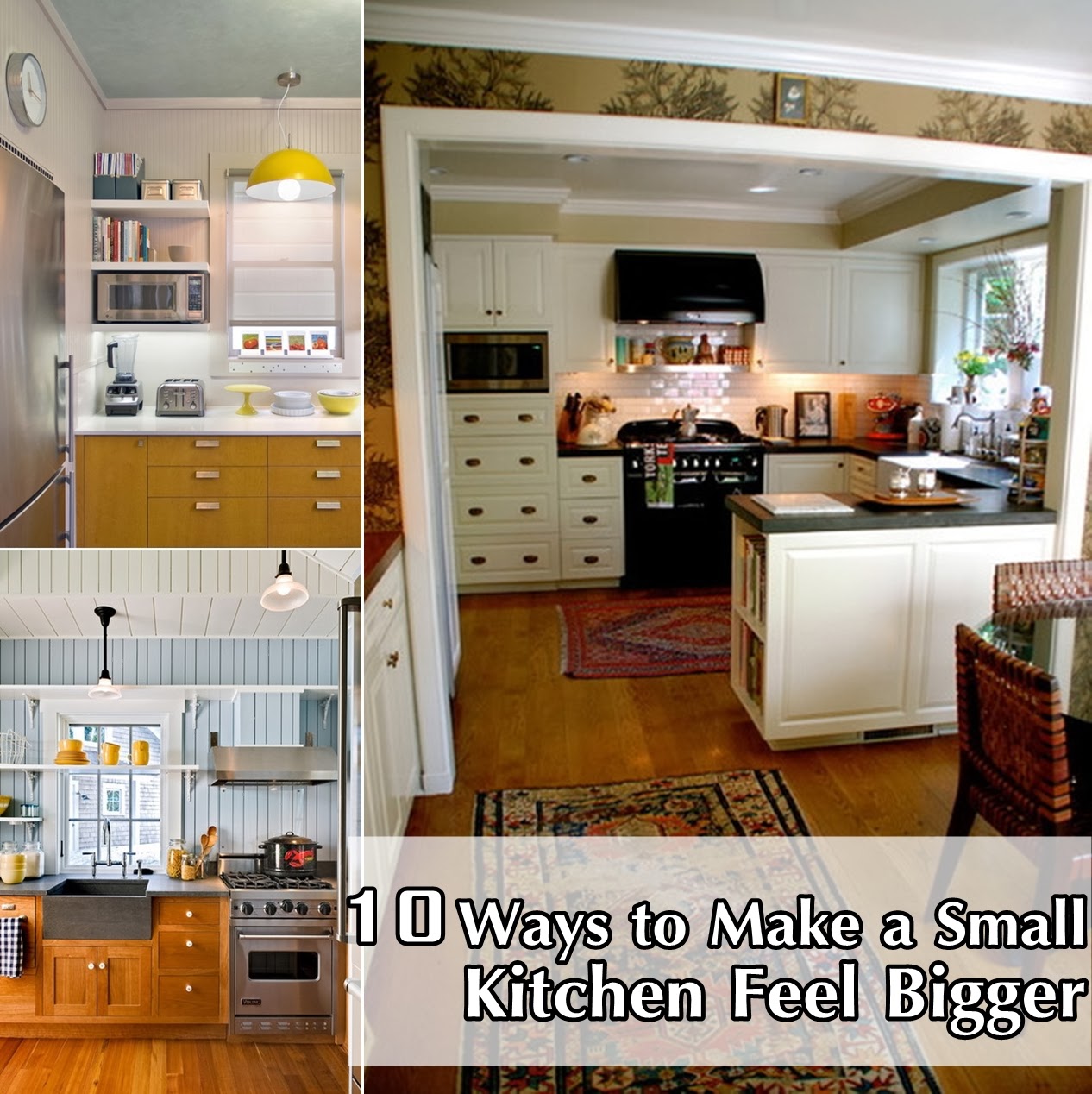 10 Ways to Make a Small Kitchen Feel Bigger - DIY Craft Projects