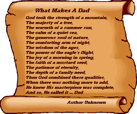 Father's Day Poems in Graphics : Let's Celebrate!