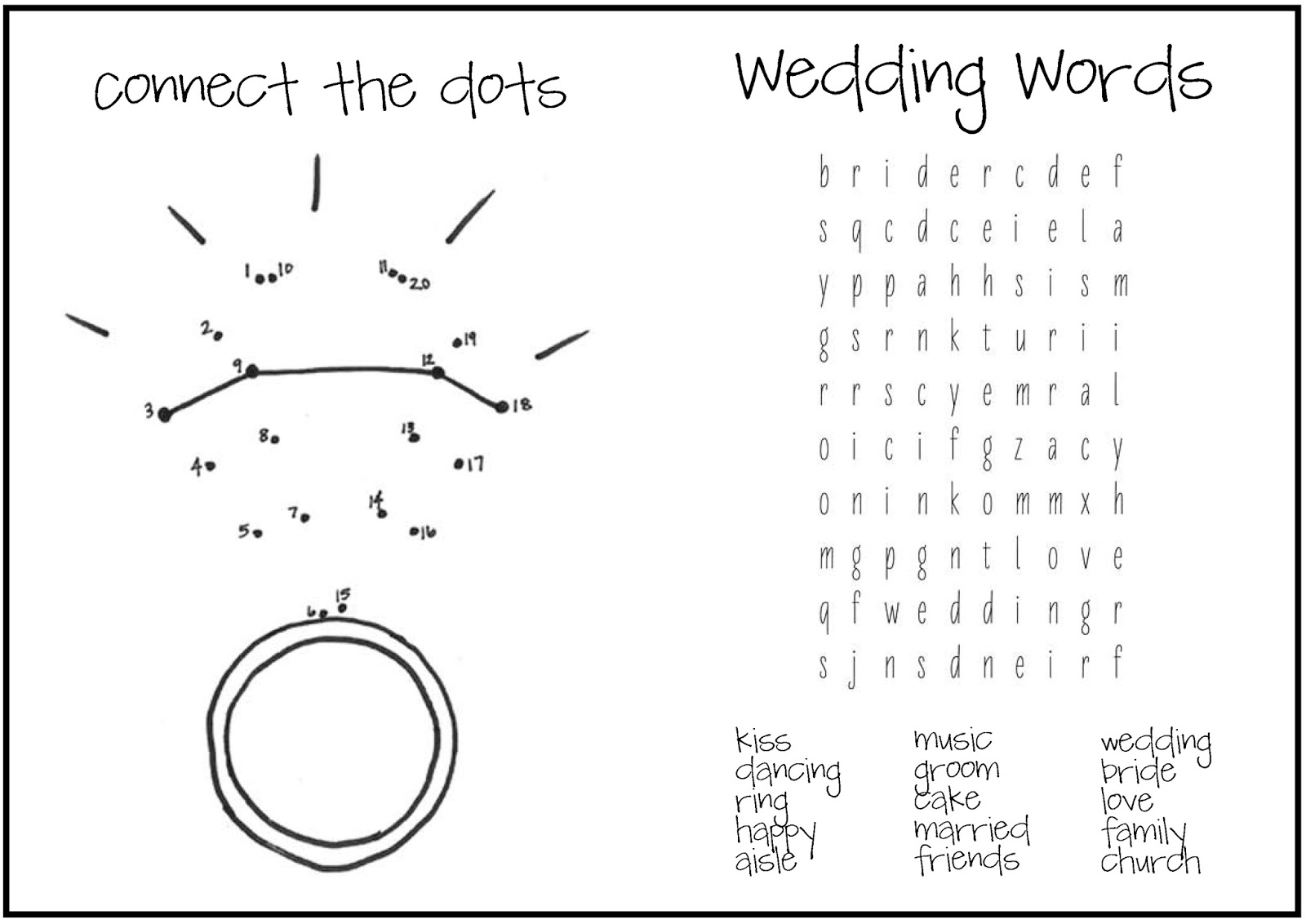 Free Coloring Pages Of Wedding Activity Free Coloring Pages Of Wedding Activity