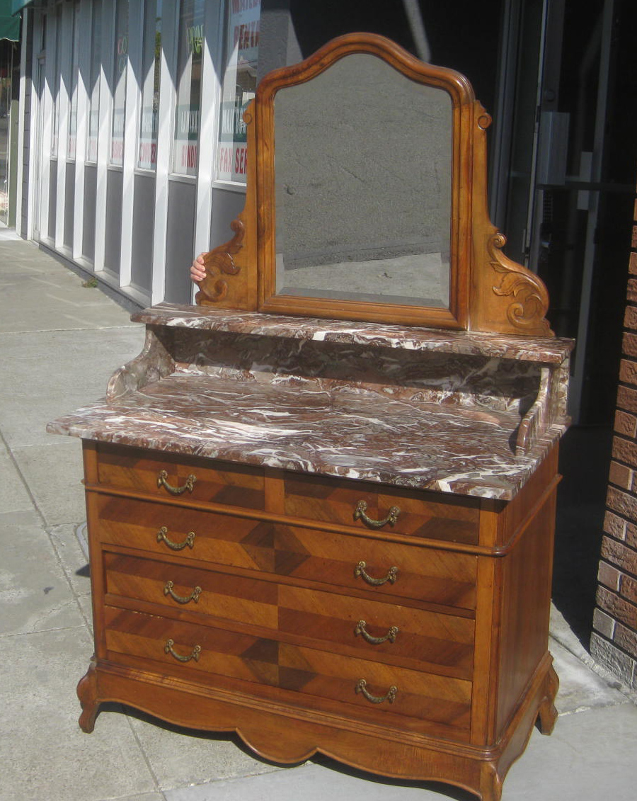UHURU FURNITURE & COLLECTIBLES SOLD Dresser with Marble Top 145