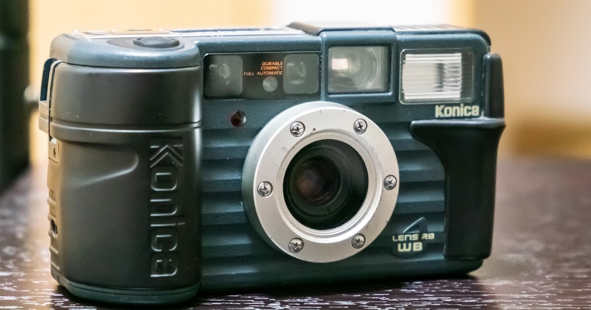 良品 】 コニカ KONICA 現場監督 LENS 35 オリーブ コンパクトフィルム