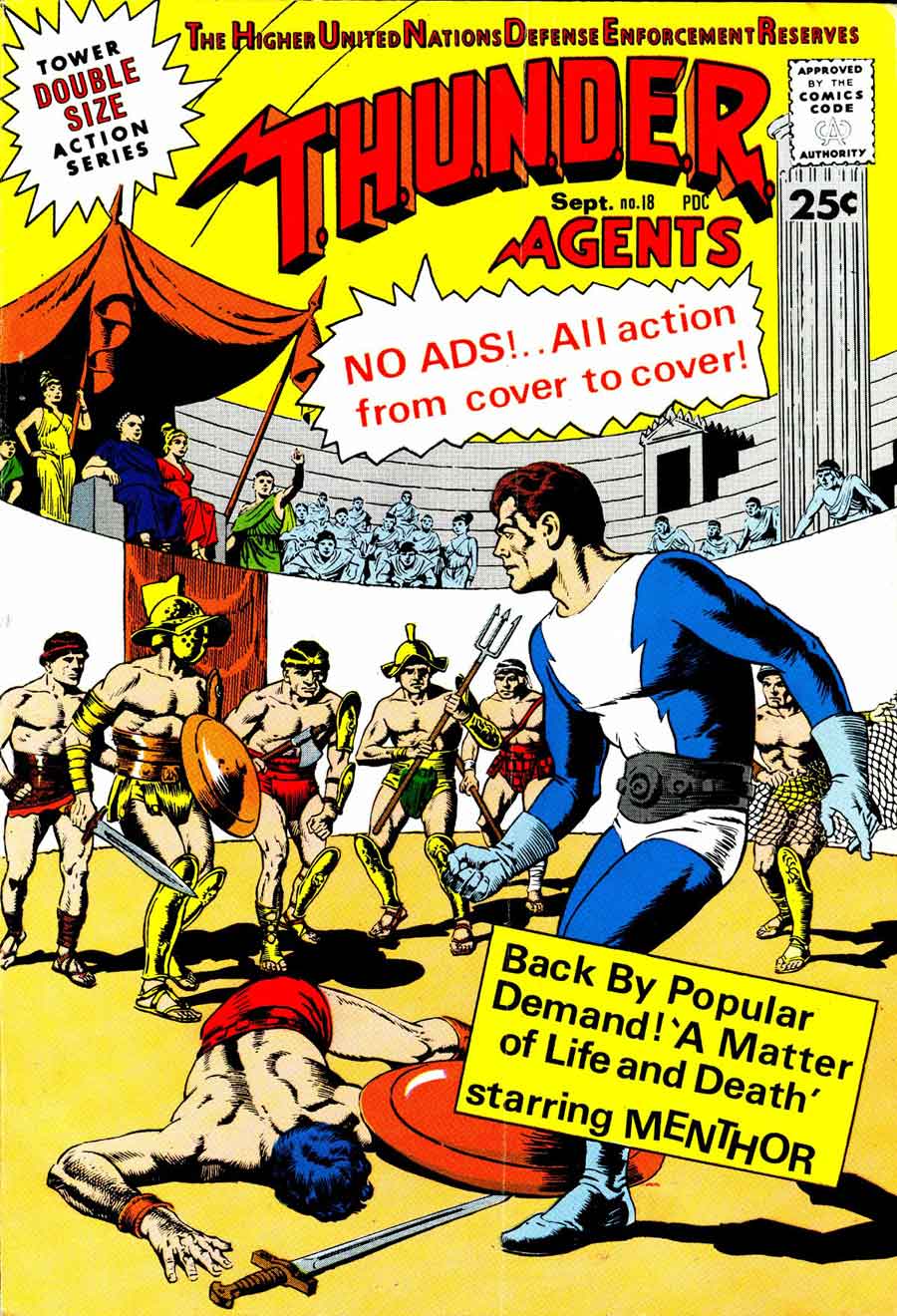 Thunder Agents v1 #18 tower silver age 1960s comic book cover art