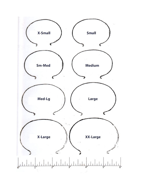 cartier bangle size chart