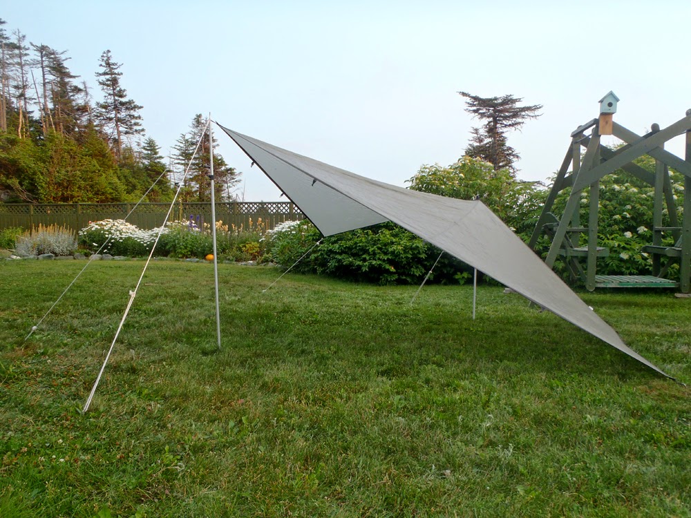 My Newfoundland Kayak Experience Tarp set up practice