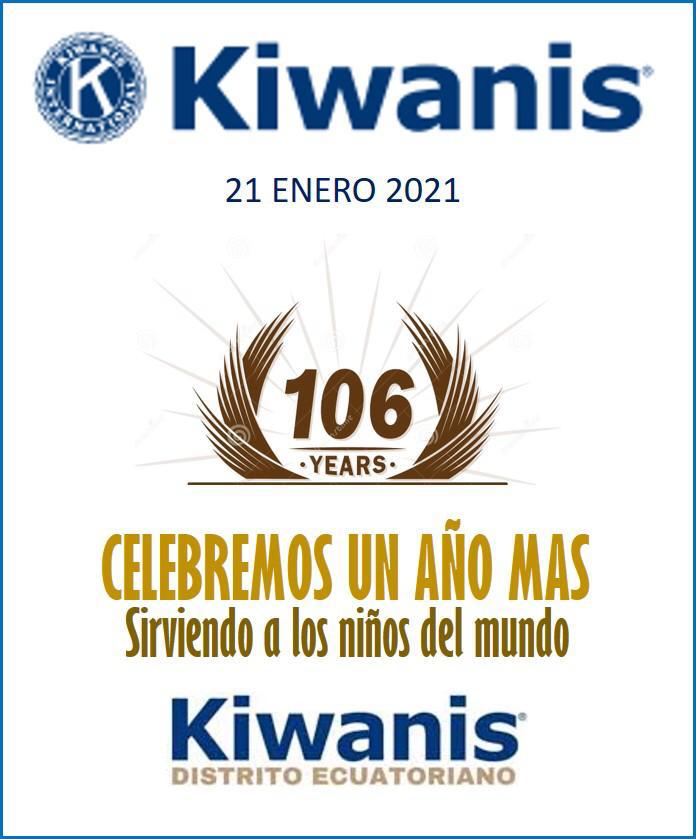 Club Kiwanis Quito Semana mundial Kiwanis, 21 al 26 de enero 2021