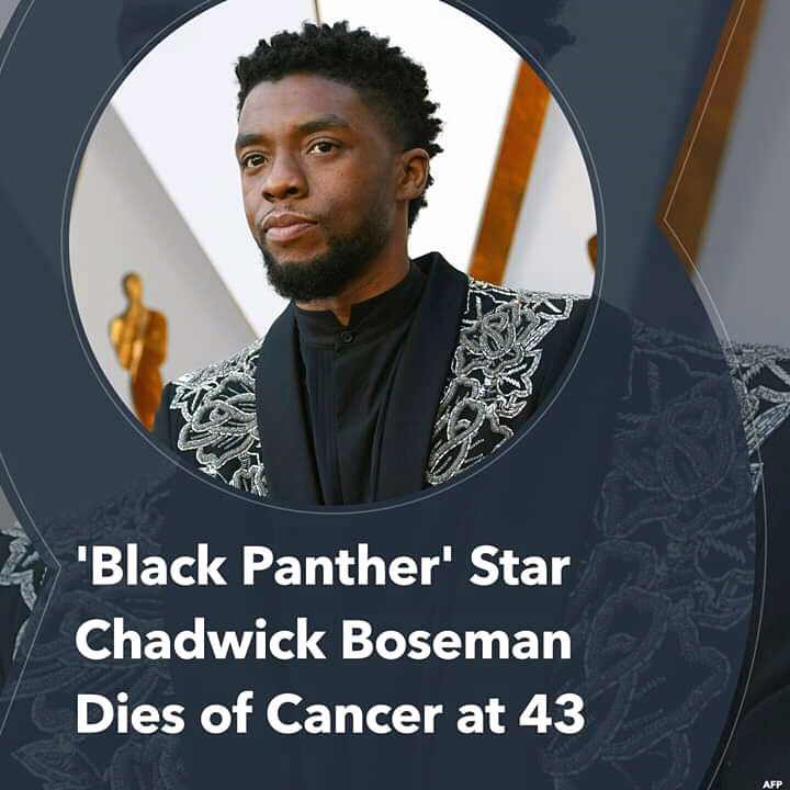 Black Panther' film star Chadwick Boseman dead at 43, after cancer battle