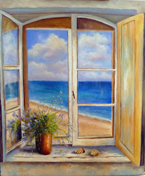 window beach painting paintings scene kopp alexandra windows looking artist scenes ocean painted drawing canvas wall january journey drawings way