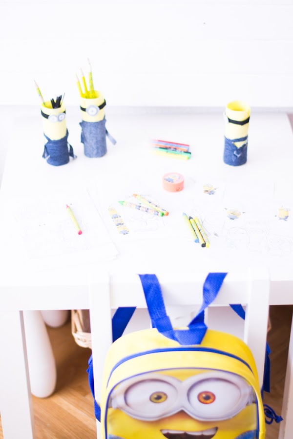 Portalapices diy y Mochila Minions La Redoutte
