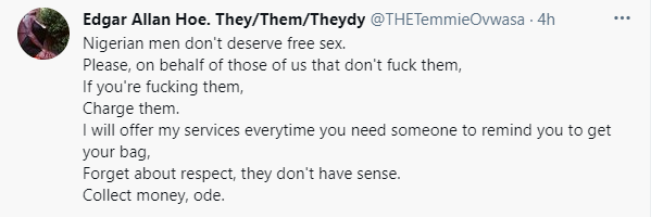 Always Charge Nigerian Men, They Don’t Deserve Free S*x - Singer Temmie Ovwasa advises Ladies