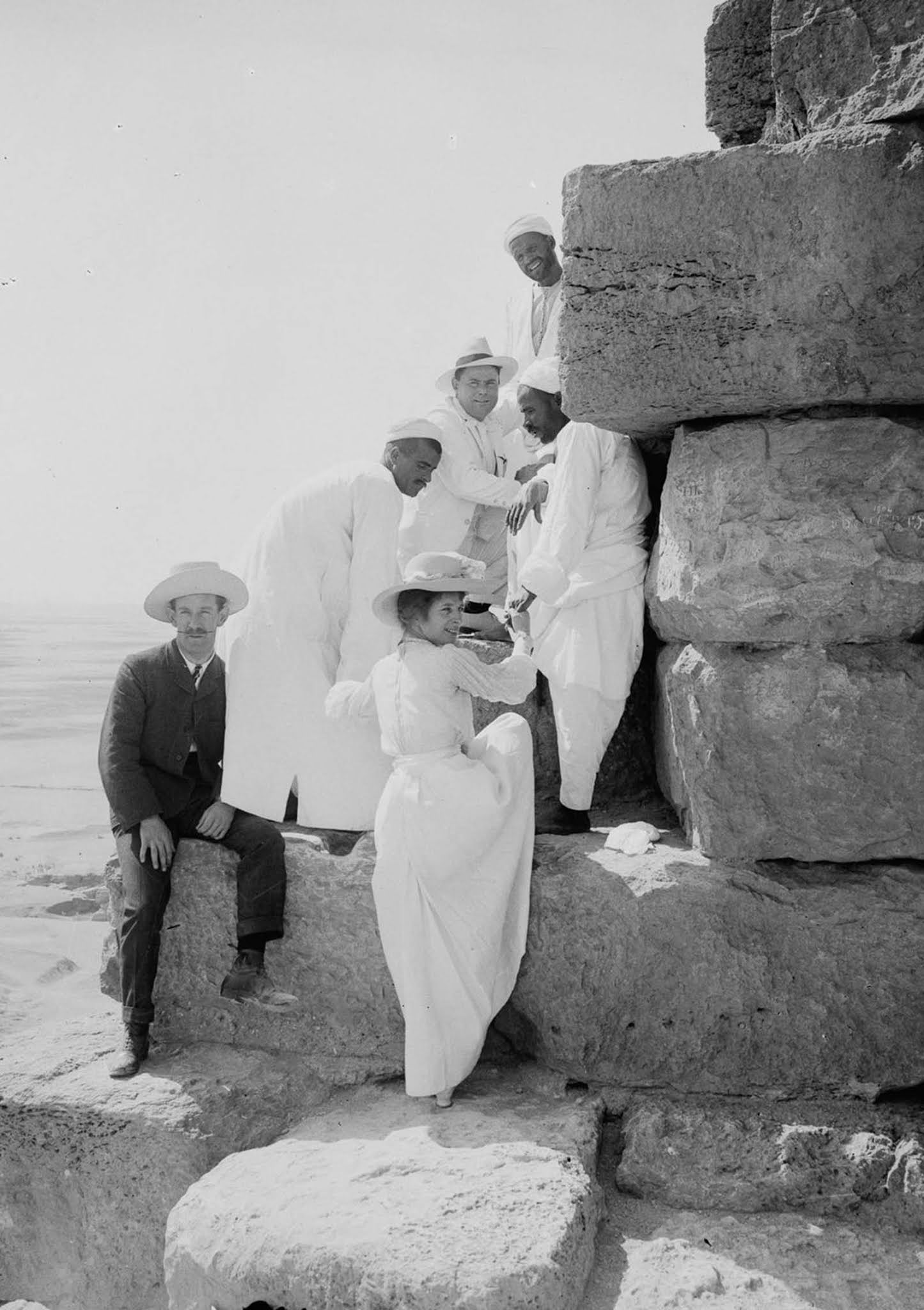 early tourist pyramids ancient Egypt