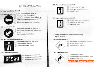 Soal Ujian SIM online