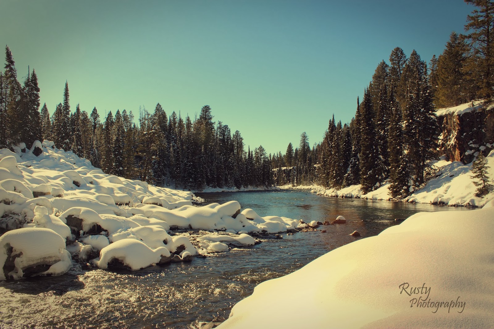 Rusty photography Island Park dam fish ladder
