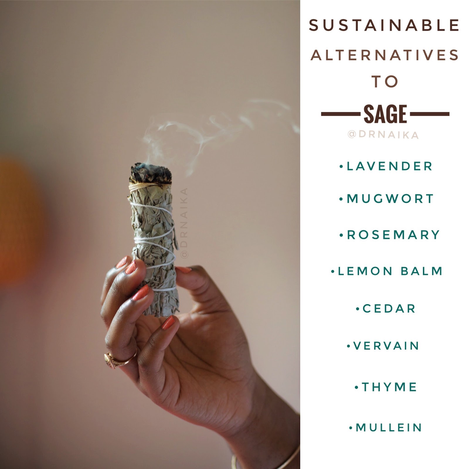 Sustainable Alternatives to Sage