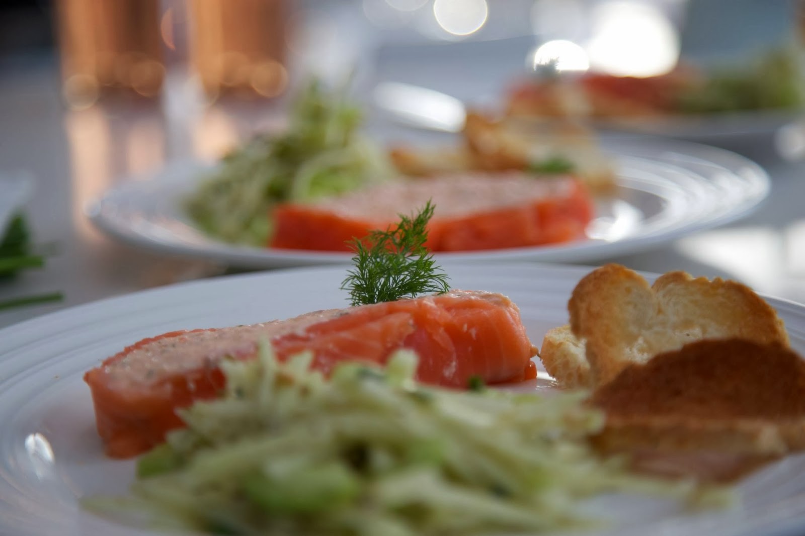 Wild Yeast and Sugar Pie Salmon Terrine with Apple, Cucumber and Caper