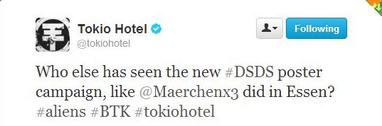 Twitter Oficial dos Tokio Hotel