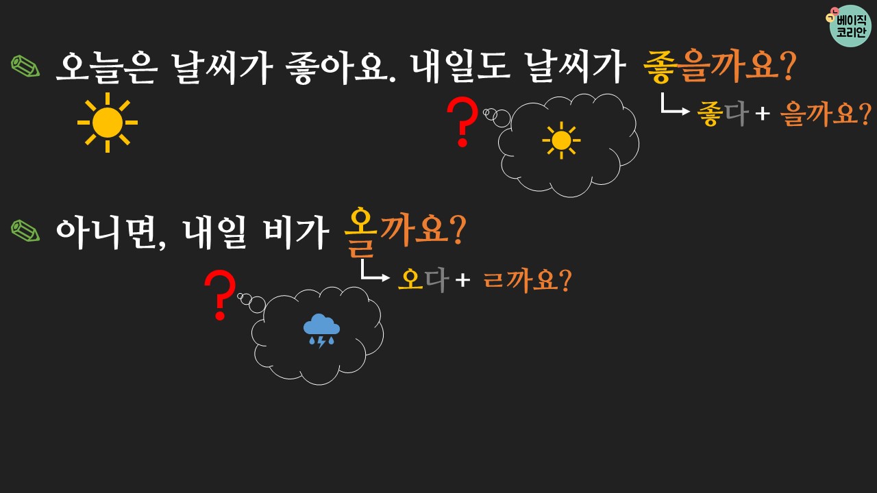 한국어 배우기 | 한국어 문법 78: A/V-을까요? ㄹ까요?