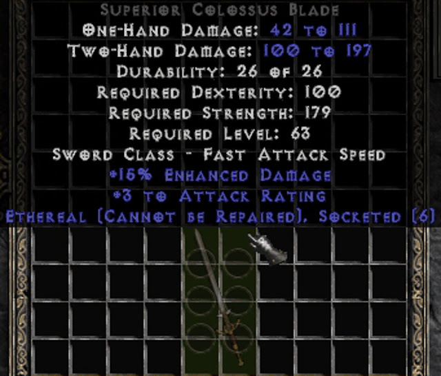 Best cRPGs DEATH RUNEWORD, Diablo 2 Resurrected, perfect, ethereal