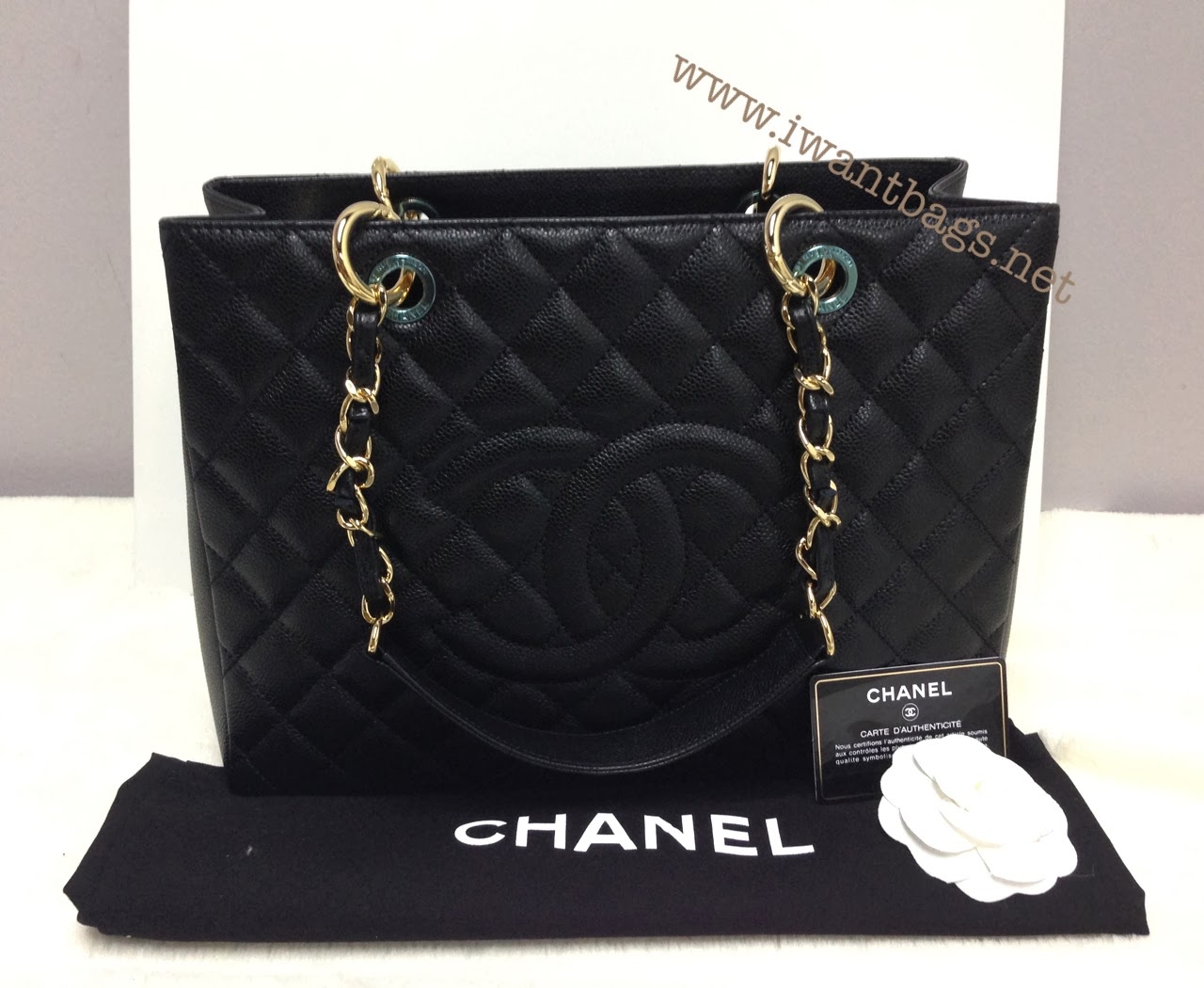 Chanel GST (Gold Hardware) - Black