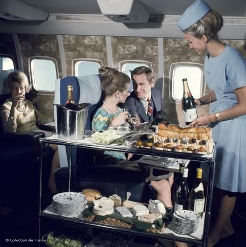 Fabulous Video of an Air France Flight with Staff dressed in  Vintage Uniforms