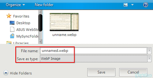Cara Menyimpan Gambar Format WebP ke PNG